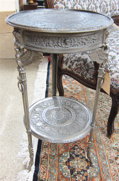 EMPIRE STYLE CAST IRON LAMP STAND