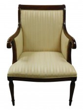 EMPIRE STYLE CHAIR WITH ROLLED