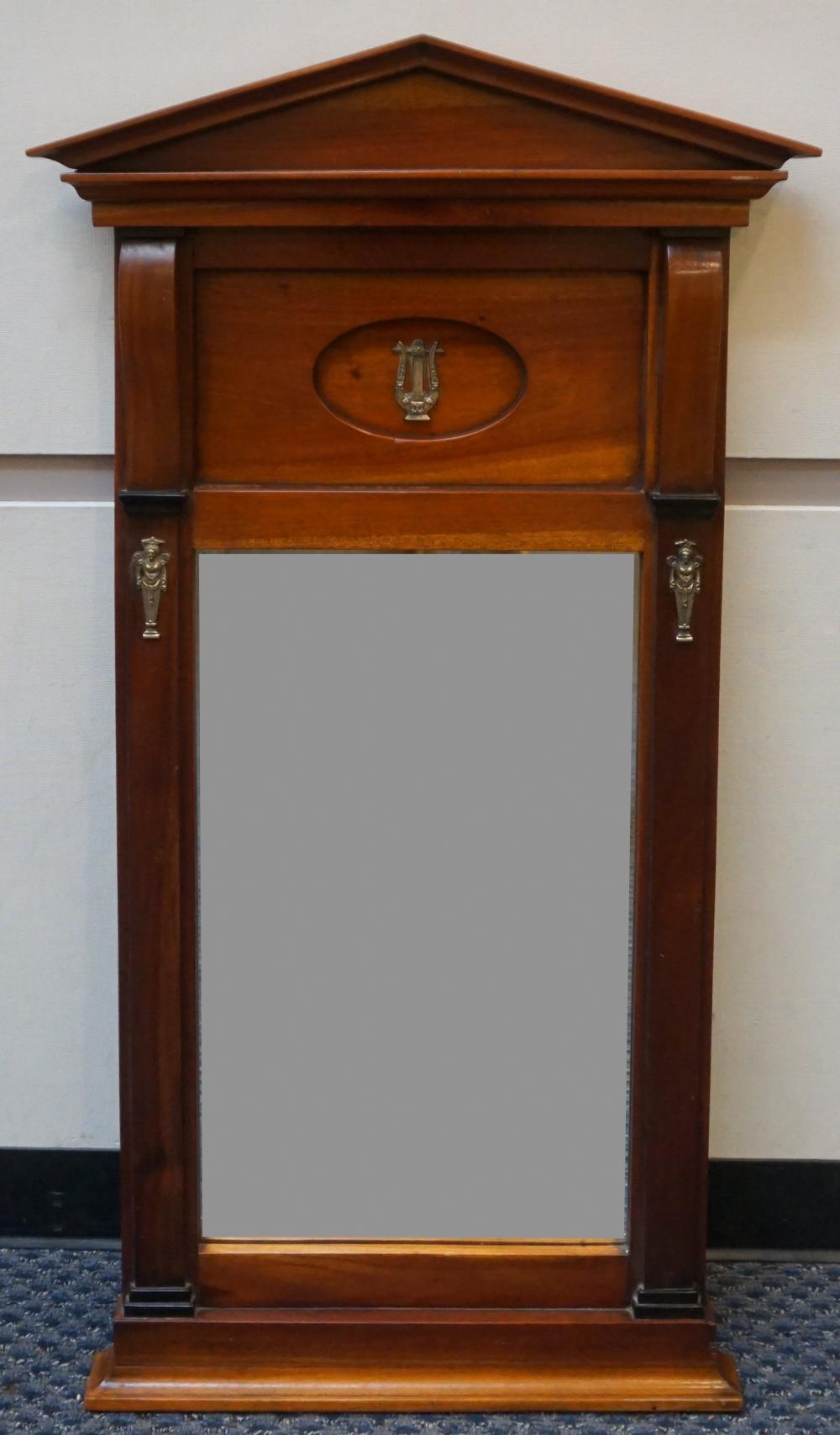 EMPIRE STYLE CHERRY FRAME MIRROR,