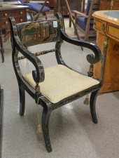 EMPIRE STYLE CHINOISERIE ARMCH