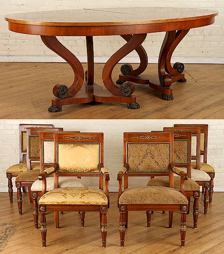 EMPIRE STYLE DINING SET OVAL