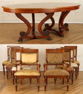 EMPIRE STYLE DINING SET OVAL T