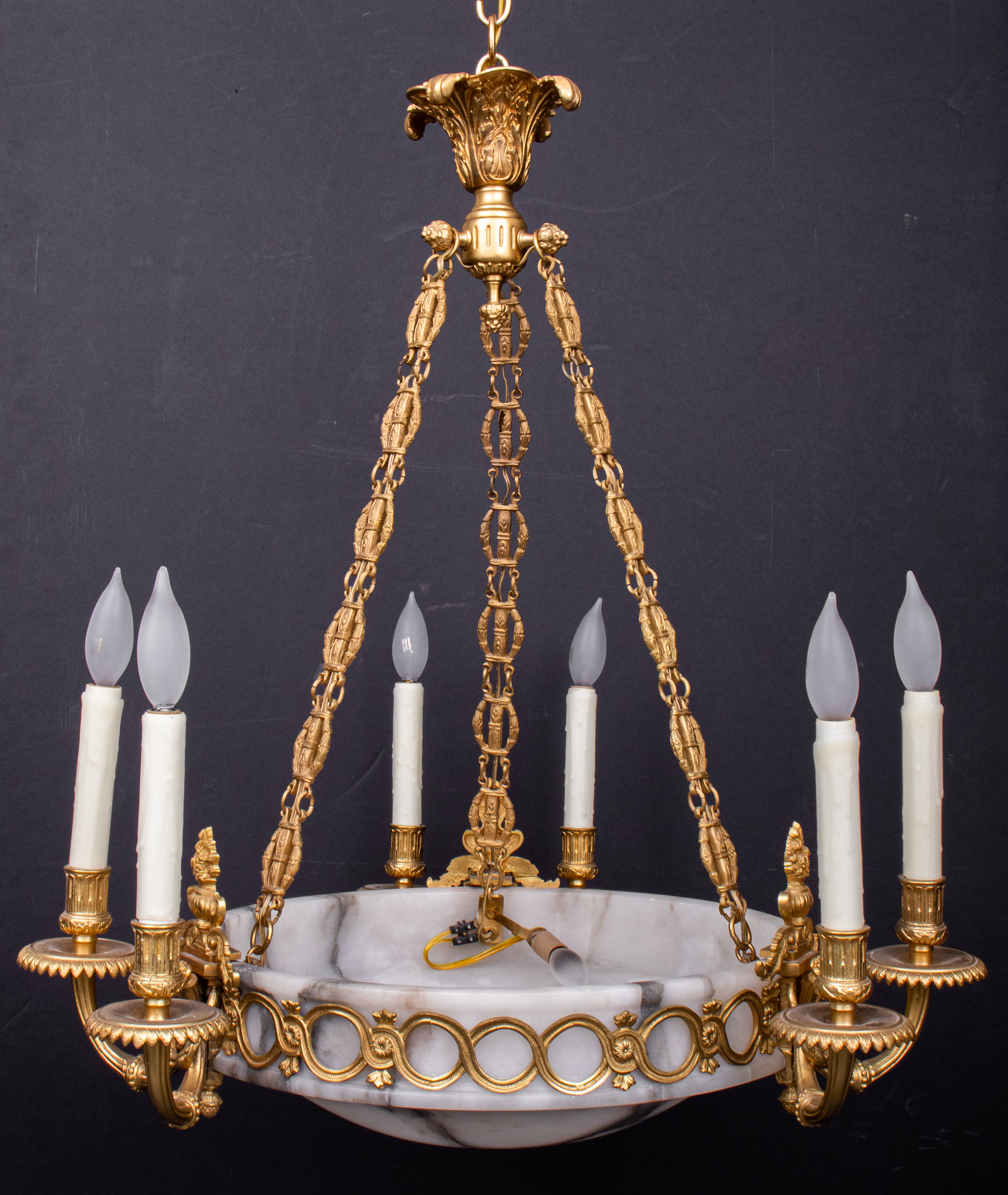 EMPIRE STYLE GILDED BRONZE AND
