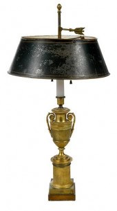 EMPIRE STYLE GILT BRONZE BOUIL