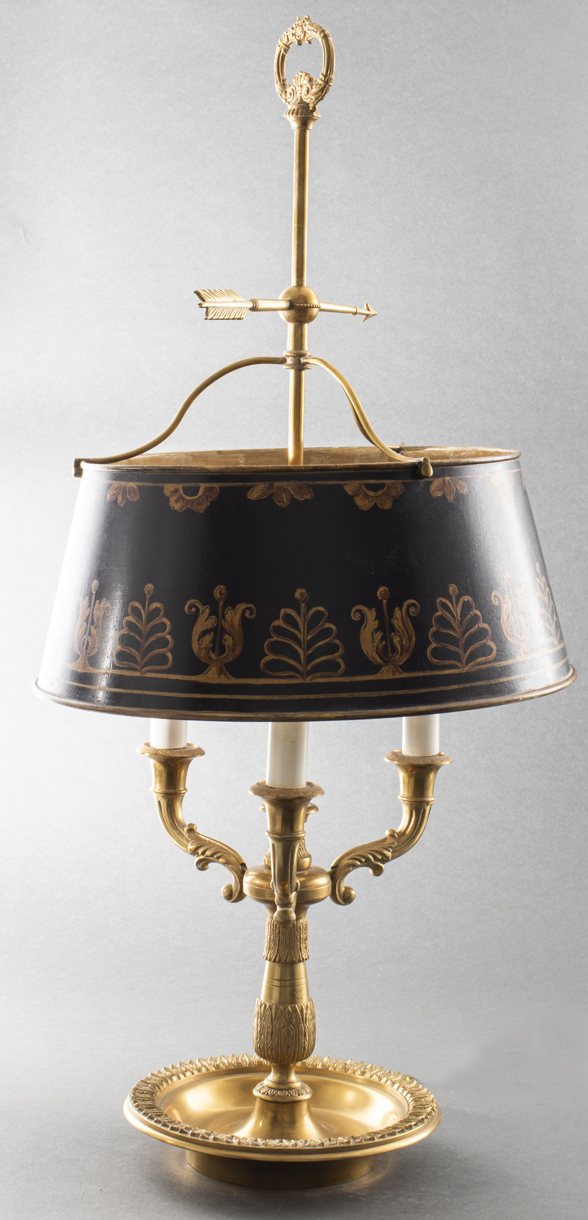 EMPIRE STYLE GILT BRONZE BOUILLOTTE