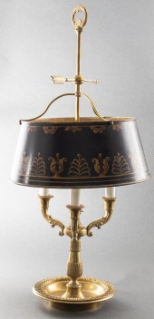 EMPIRE STYLE GILT BRONZE BOUIL