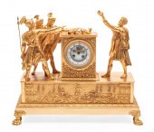 EMPIRE-STYLE GILT BRONZE FIGUR