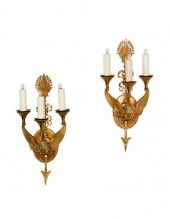 EMPIRE STYLE GILT BRONZE SWAN