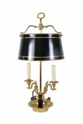 EMPIRE STYLE GILT BRONZE TWO-L