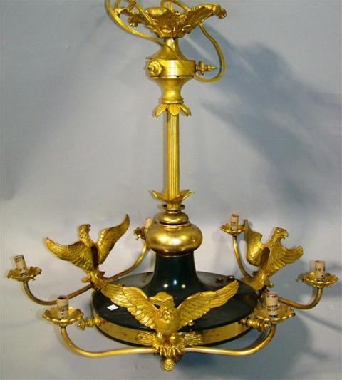 EMPIRE STYLE GILT-METAL AND