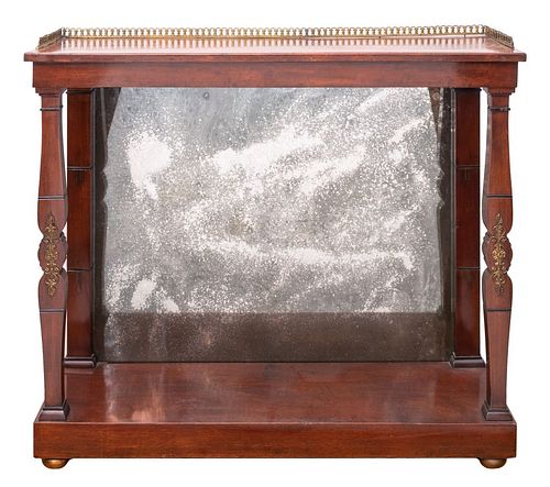 EMPIRE STYLE GILT METAL MOUNTED