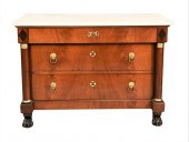 EMPIRE STYLE GILT METAL MOUNTE