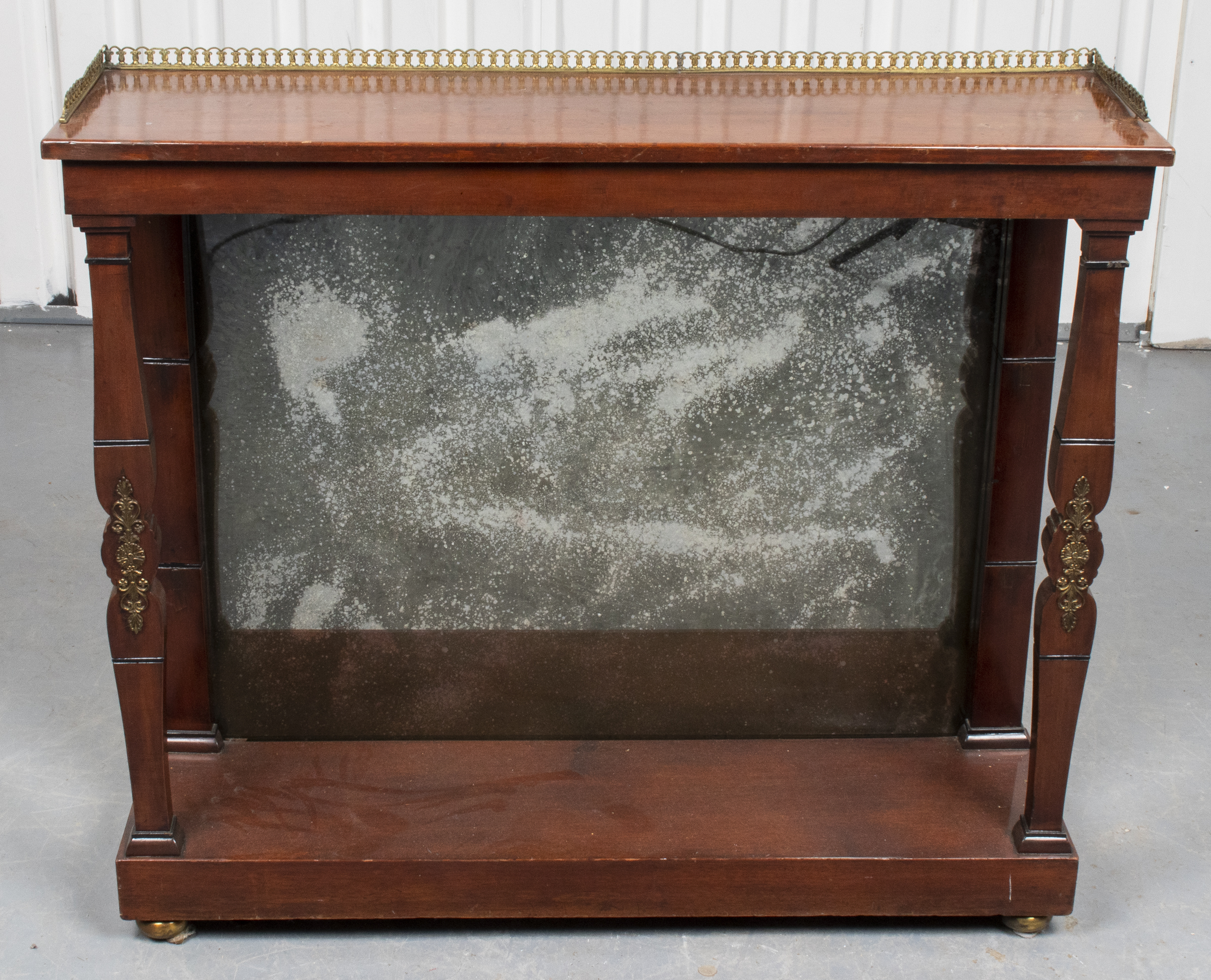 EMPIRE STYLE GILT METAL MOUNTED