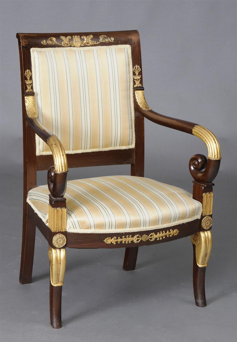 EMPIRE STYLE GILT-METAL MOUNTED