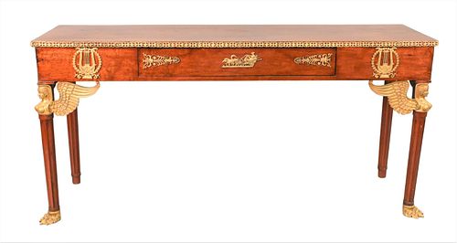 EMPIRE STYLE GILT-METAL-MOUNTED