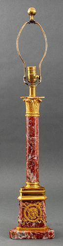 EMPIRE STYLE GILT MOUNTED ROUG