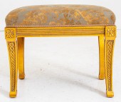 EMPIRE STYLE GILTWOOD BENCH W