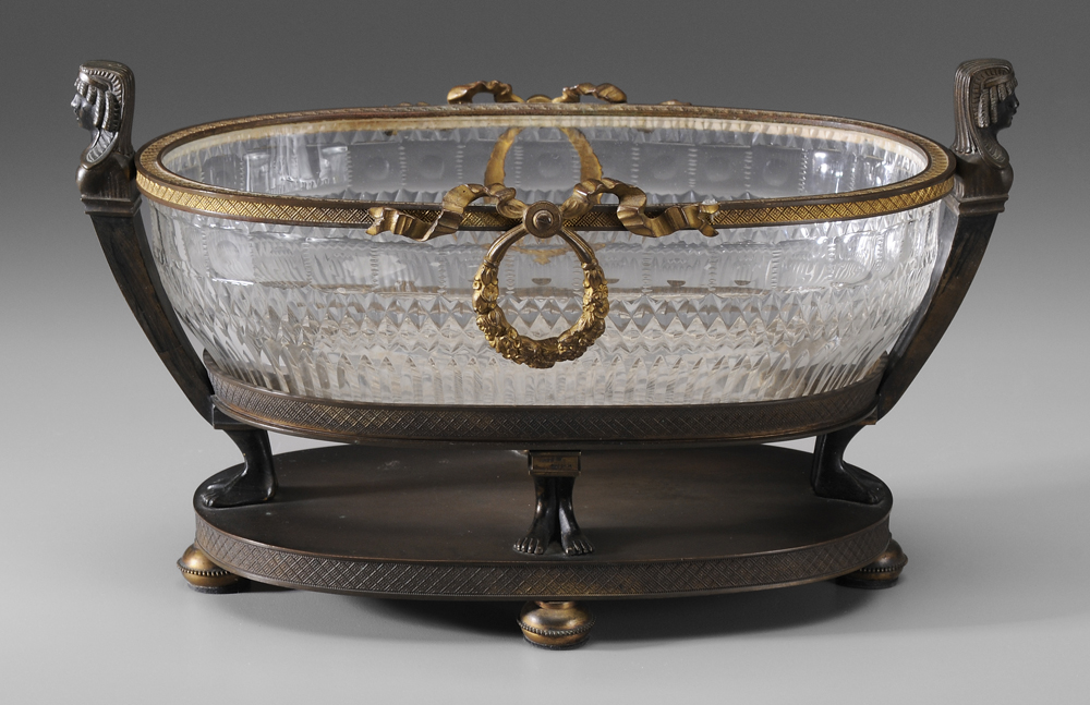 Empire Style Glass and Bronze
