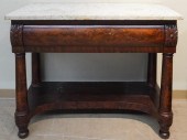 EMPIRE STYLE MAHOGANY AND BURL