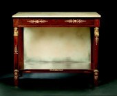 Empire-Style Mahogany and Marb