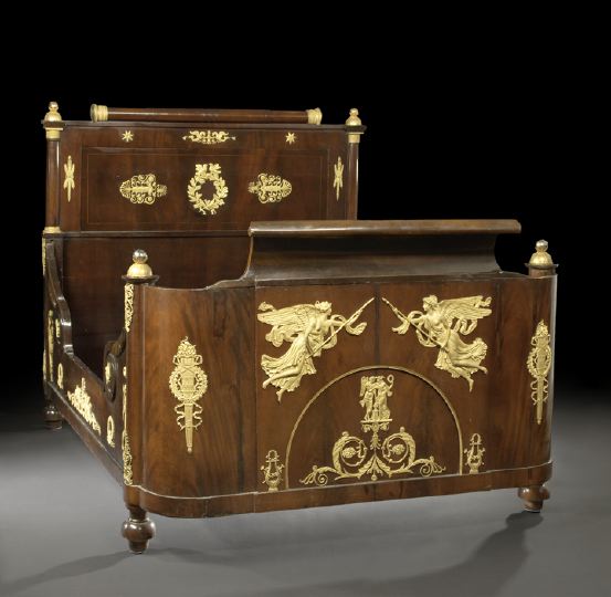 Empire-Style Mahogany Bed, 