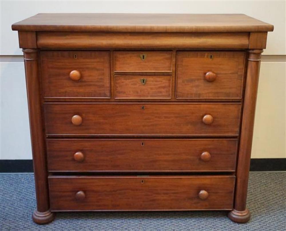 EMPIRE STYLE MAHOGANY BUREAU, H: 45