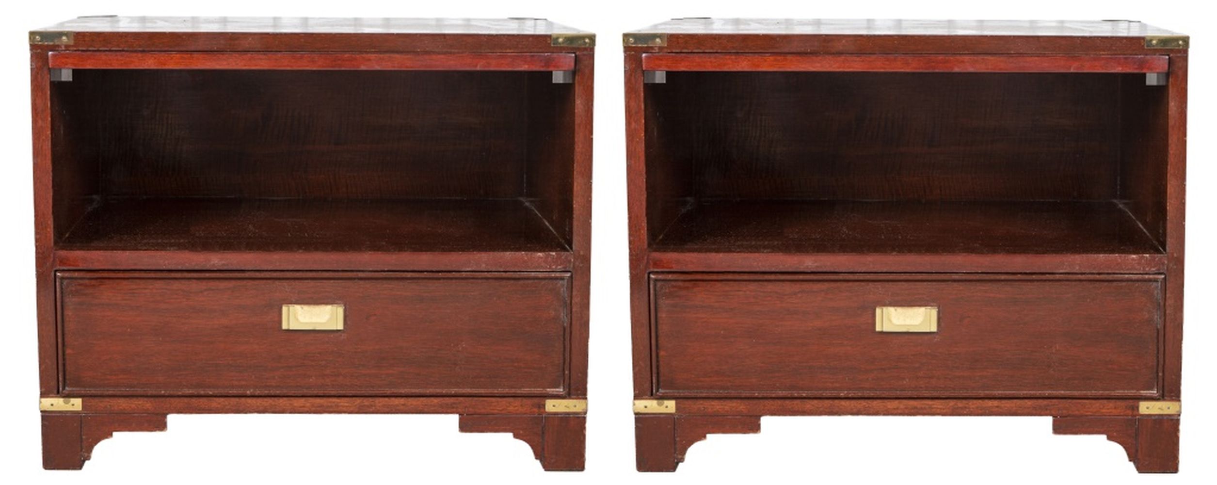 EMPIRE STYLE MAHOGANY CAMPAIGN SIDE