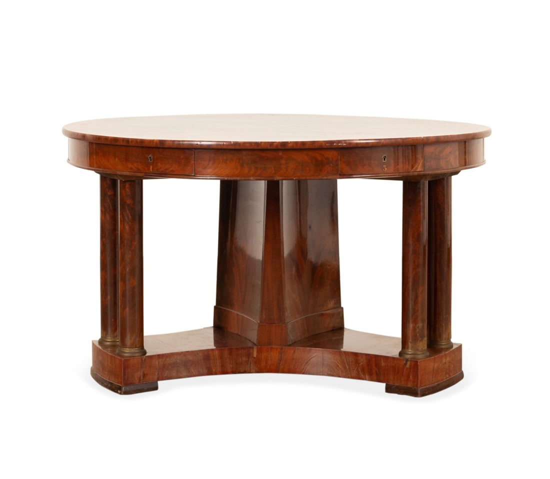 EMPIRE STYLE MAHOGANY CENTER OR