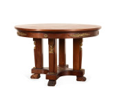 EMPIRE STYLE MAHOGANY DINING T