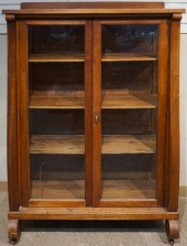 EMPIRE STYLE MAHOGANY DISPLAY