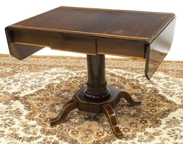 EMPIRE STYLE MAHOGANY DROP-LEAF