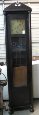EMPIRE STYLE MAHOGANY GRANDFATHER