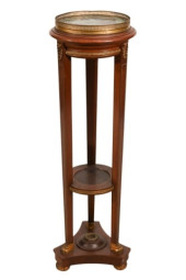 EMPIRE STYLE MAHOGANY MARBLE T