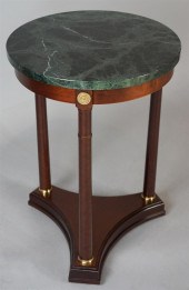 EMPIRE STYLE MAHOGANY MARBLE T