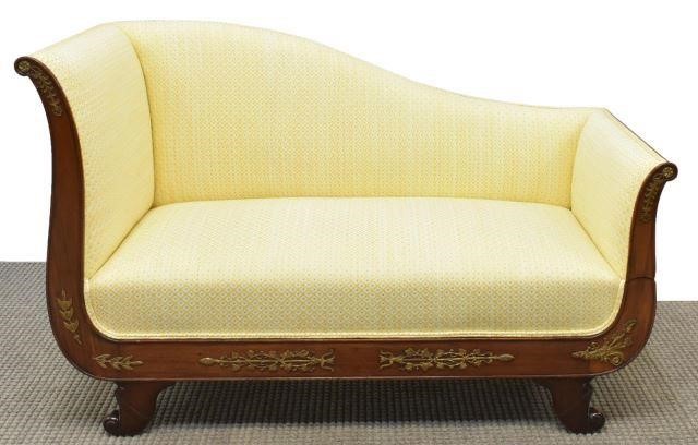 EMPIRE STYLE MAHOGANY MERIDIENNE