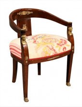 EMPIRE STYLE MAHOGANY ORMOLU M