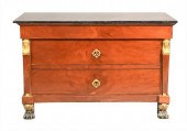 EMPIRE STYLE MAHOGANY ORMOLU-M