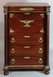 EMPIRE STYLE MAHOGANY SECRETAI
