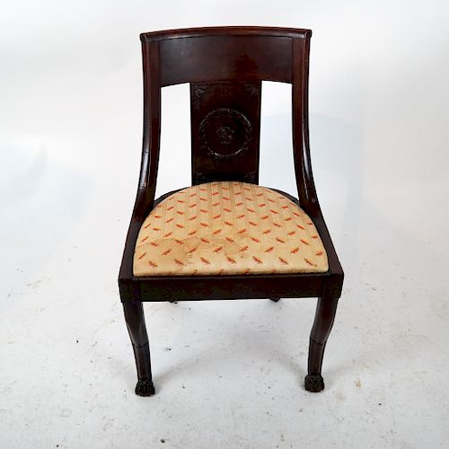 EMPIRE-STYLE MAHOGANY SIDE