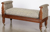 EMPIRE STYLE MAHOGANY UPHOLSTE