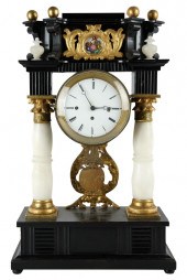 EMPIRE STYLE MANTEL CLOCKunsig