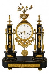 EMPIRE-STYLE MANTEL CLOCKunsig