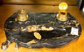 EMPIRE STYLE MARBLE INK STAND,
