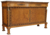 EMPIRE STYLE MARBLE-TOP BURLWO