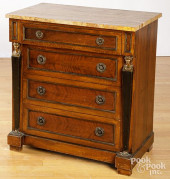 EMPIRE STYLE MARBLE TOP CHEST<