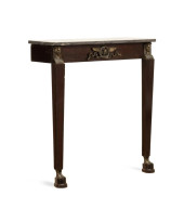 EMPIRE STYLE MARBLE TOP MAHOGA