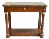 EMPIRE STYLE MARBLE TOP PIER T