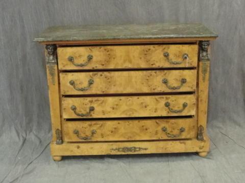 Empire Style Marbletop Chest.