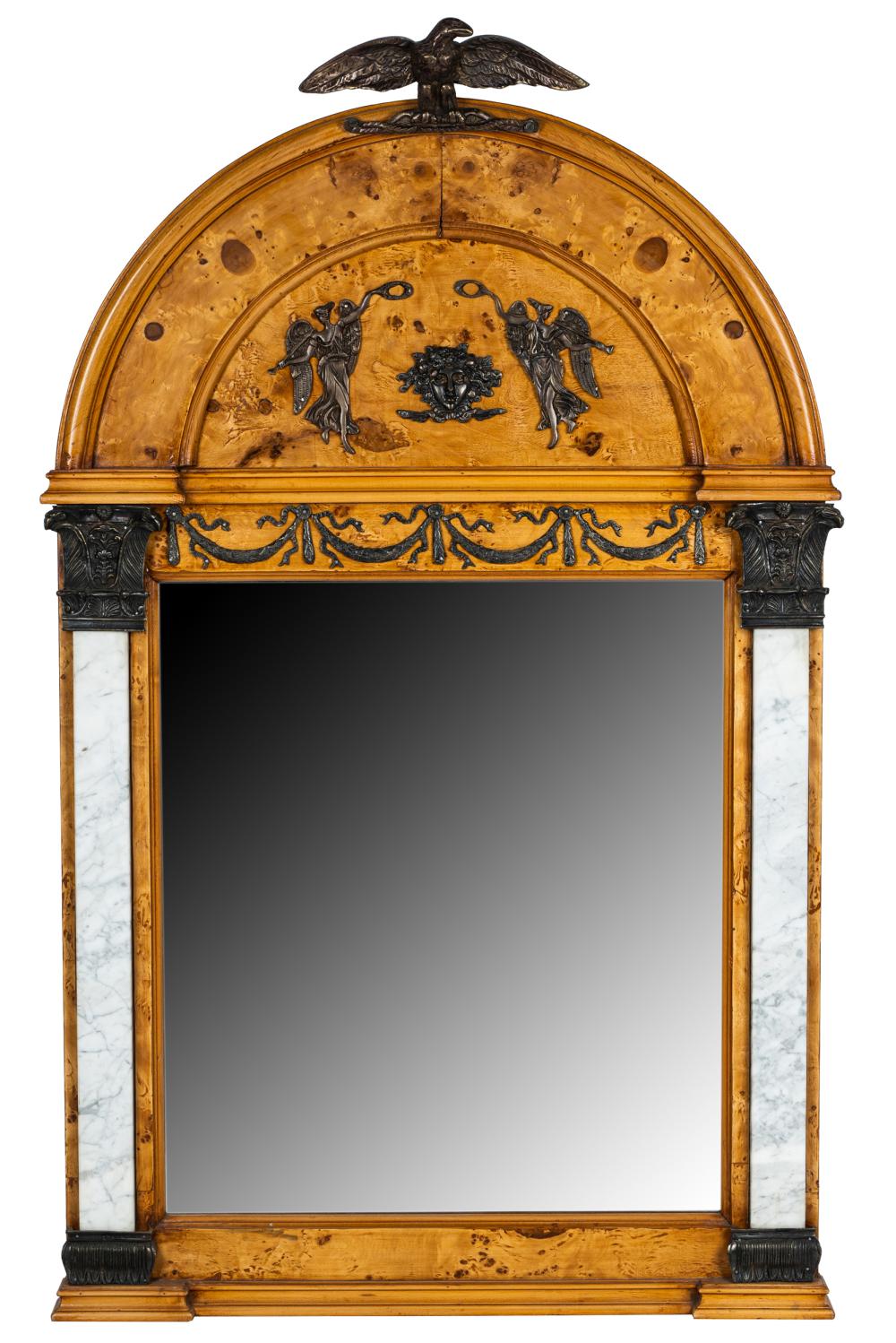 EMPIRE STYLE MIRROR WITH BRONZE &