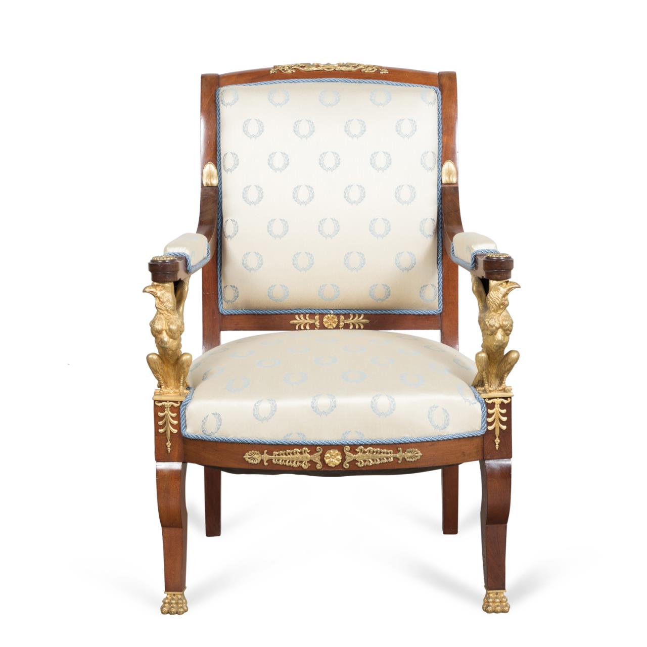 EMPIRE STYLE ORMOLU AND MAHOGANY